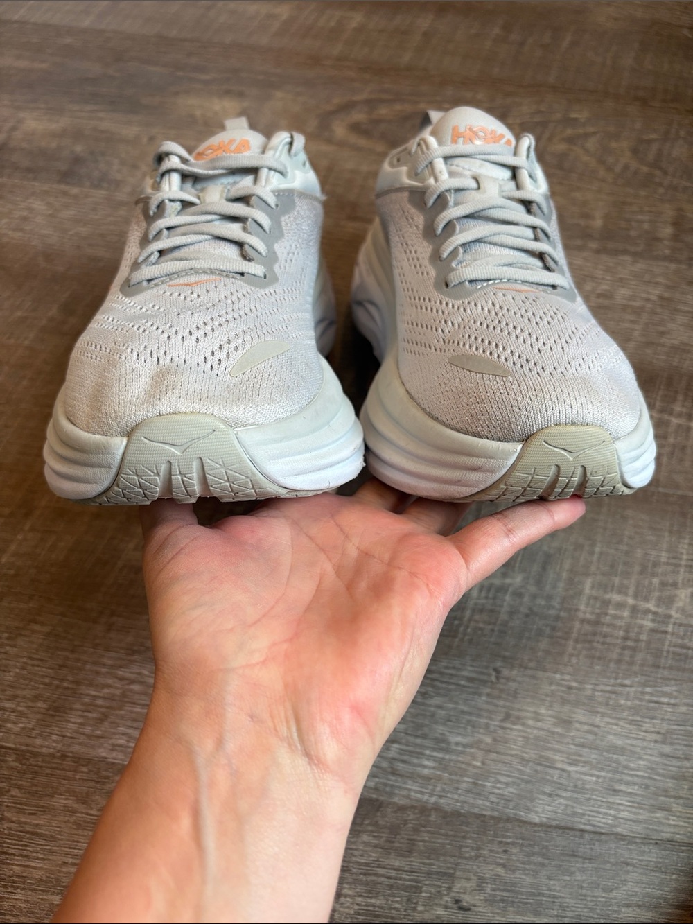 Hoka Bondi 8 Running Shoes Women’s 8.5 Harbor Mist/Lunar Rock Athletic - Picture 3 of 9